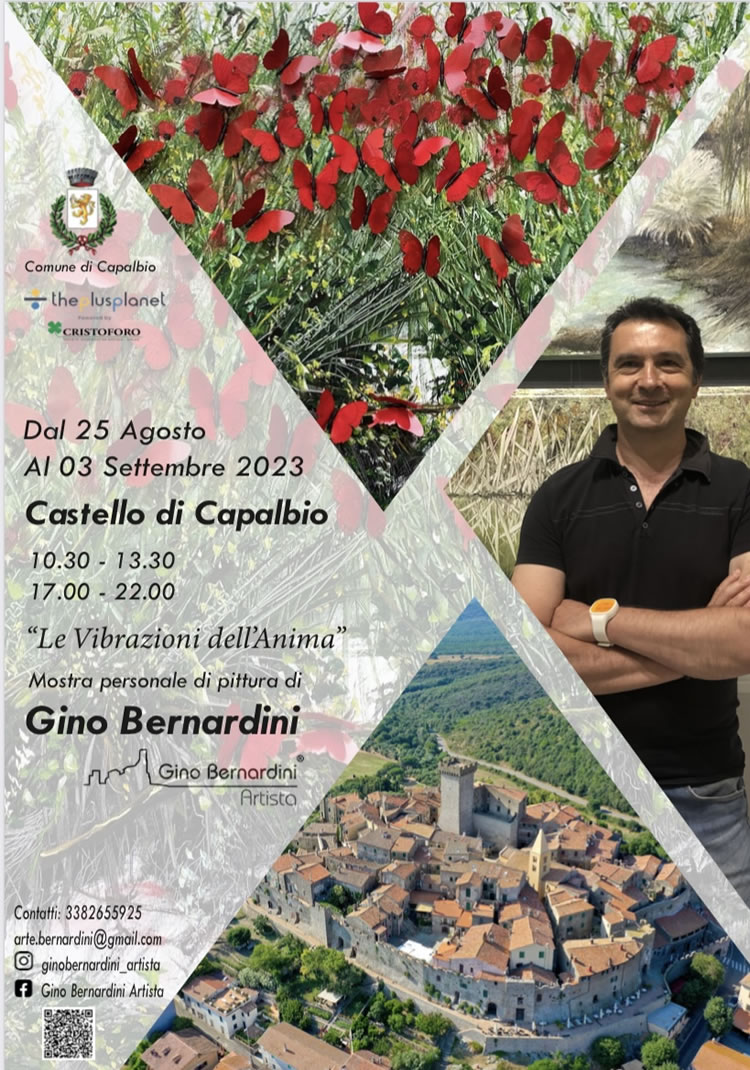 La locandina della mostra a Capalbio